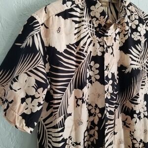 Natural Issue Mens Shirt L Hawaiian Short Sleeve  ButtonDown Men's Large Vintage